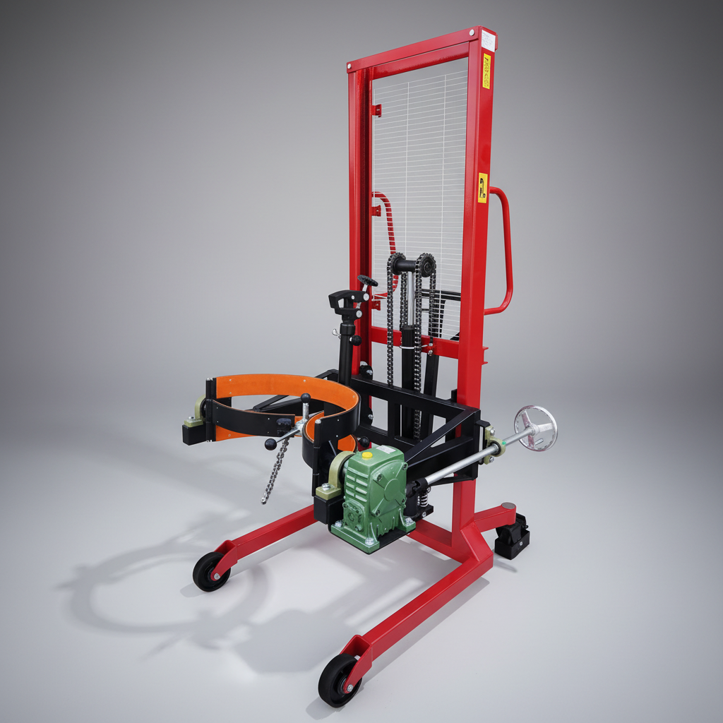 Raptor 1000kg Hydraulic Drum Stacker with 2m Lift Height - R-DS-1000