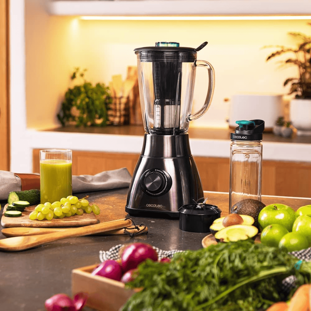 Cecotec Power Black 1.8L Titanium Go Jug Blender 1800W with 5-Speed Function - 4310