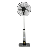 Psychoteq 18" Solar Breeze Rechargeable Solar Fan 30,000mAh with Bluetooth Speaker, Remote Control & 20W Solar Panel - Music Version