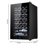 Cecotec Bolero GrandSommelier 2450 Compressor Wine Cooler with 24 Bottles Capacity | Black & Inox