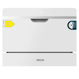 Cecotec Bolero Aguazero Semi-Integrated Compact Black Glass Dishwasher with 6 Place Settings - A01_EU01_100467