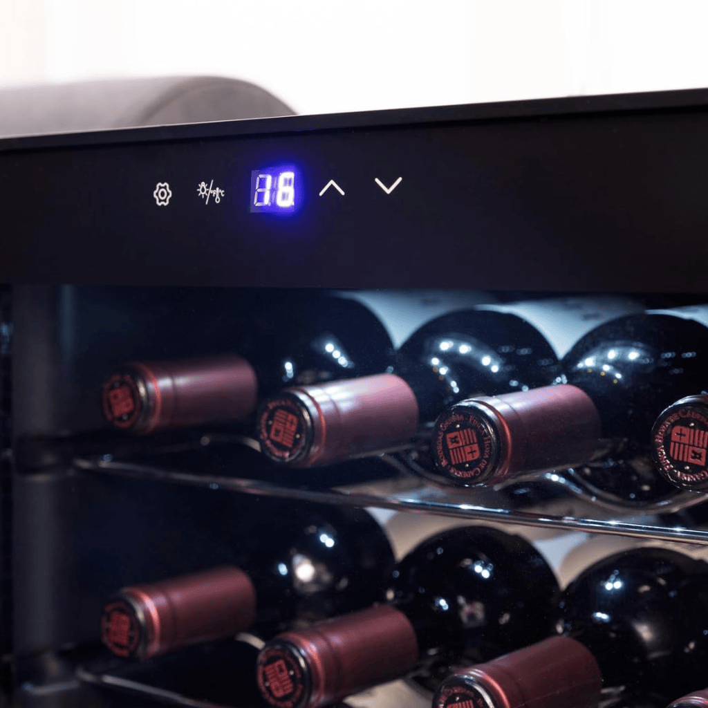 Cecotec Bolero GrandSommelier 2450 Compressor Wine Cooler with 24 Bottles Capacity | Black & Inox