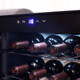Cecotec Bolero GrandSommelier 2450 Compressor Wine Cooler with 24 Bottles Capacity | Black & Inox