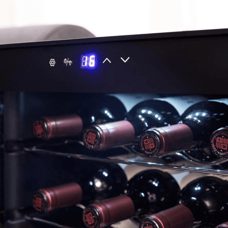 Cecotec Bolero GrandSommelier 2450 Compressor Wine Cooler with 24 Bottles Capacity | Black & Inox