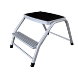 Tera Black 2-Step Steel Work Platform Stool - LFD40TAI