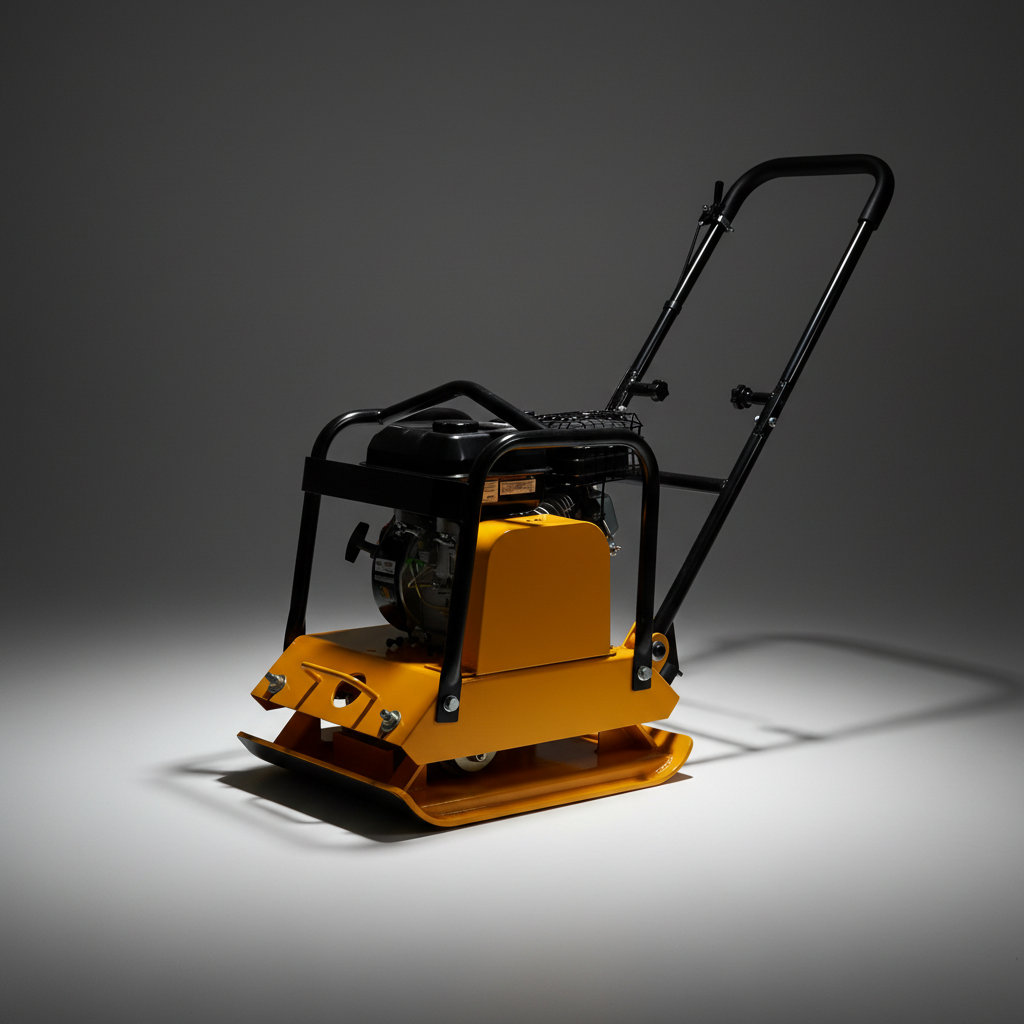 NRG 5HP Forward Gasoline Plate Compactor 75kg with 15kN Centrifugal Force - T120