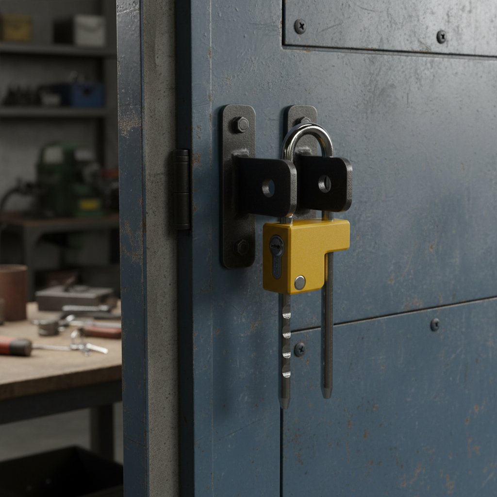 SGS 63mm Adjustable Hook Padlock with 55–145mm Locking Range - SGS1385