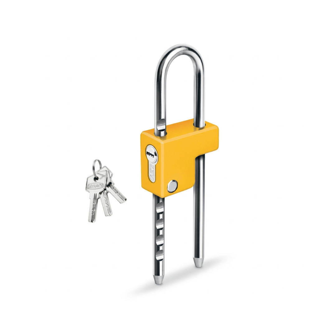 SGS 63mm Adjustable Hook Padlock with 55–145mm Locking Range - SGS1385