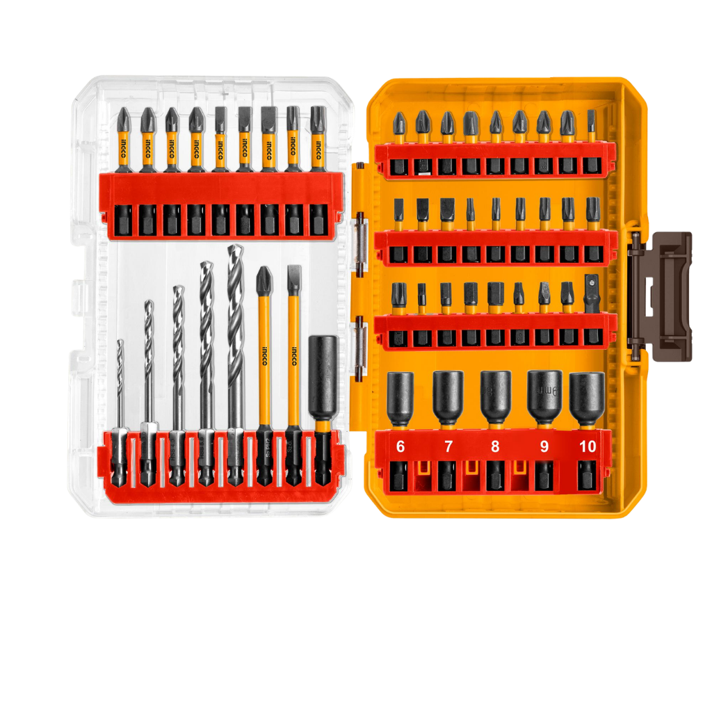 Ingco 49-Piece Impact Screwdriver Bit & Drill Bit Set - AKDL24906