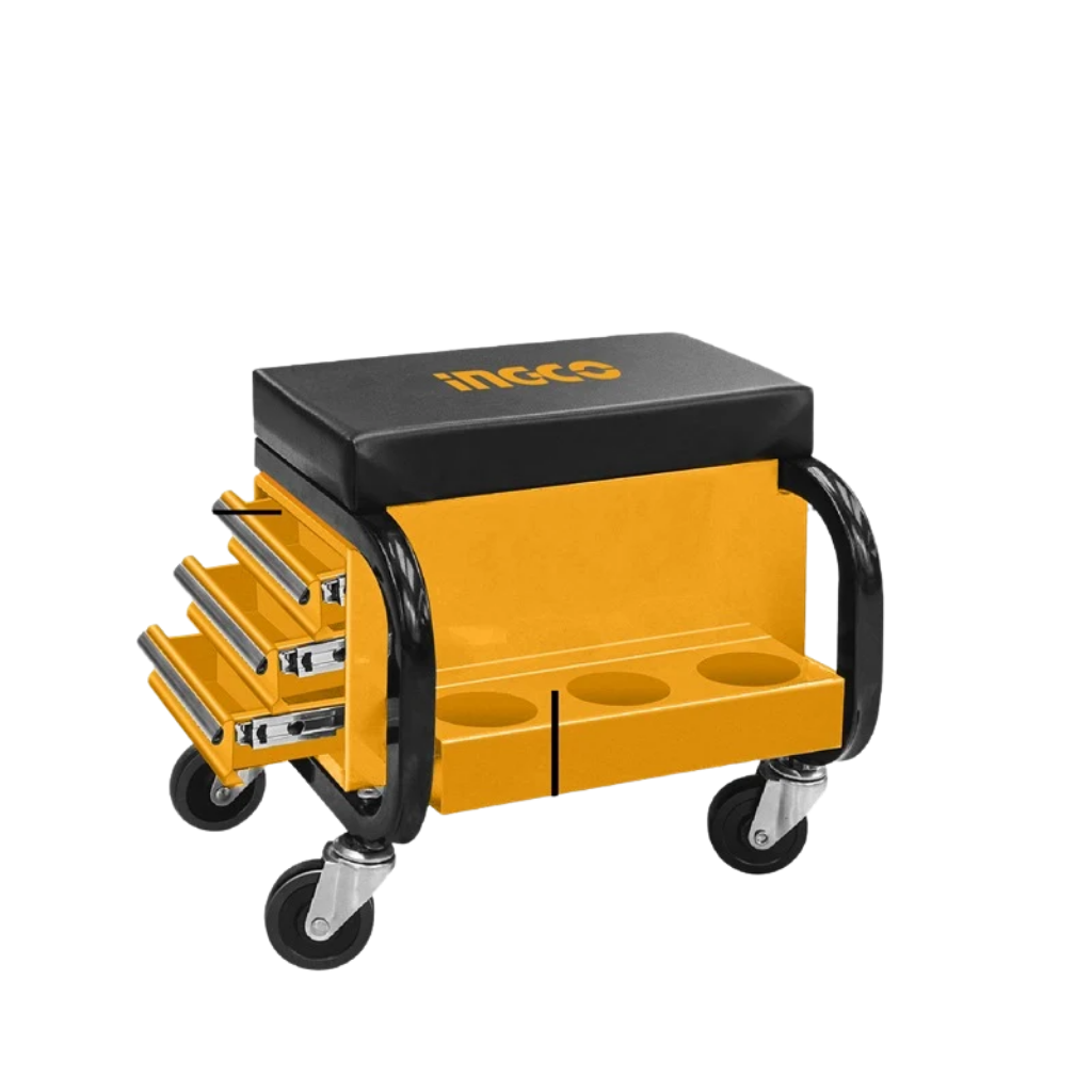 Ingco Mobile Workshop Creeper Seat with 3 Storage Drawers - HCS103