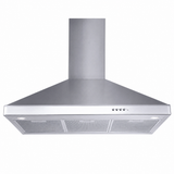 Luxell 90cm Stainless Steel Pyramid Cooker Hood with 450m³/h Extraction - DP6-X-90
