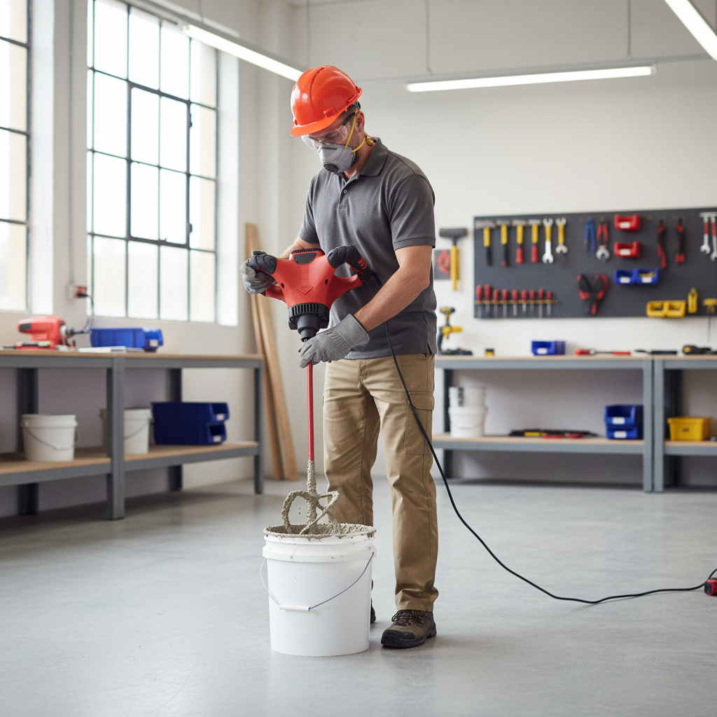 Rubi Rubimix-9 Supertorque Electric Paint & Mortar Mixer with Carrying Case 1800W - RUBI-26974