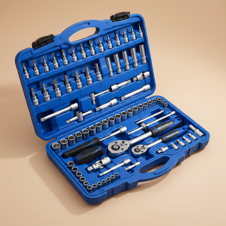 Mechanica 150-Piece 1/4", 3/8" & 1/2" Drive Socket Set - ME150
