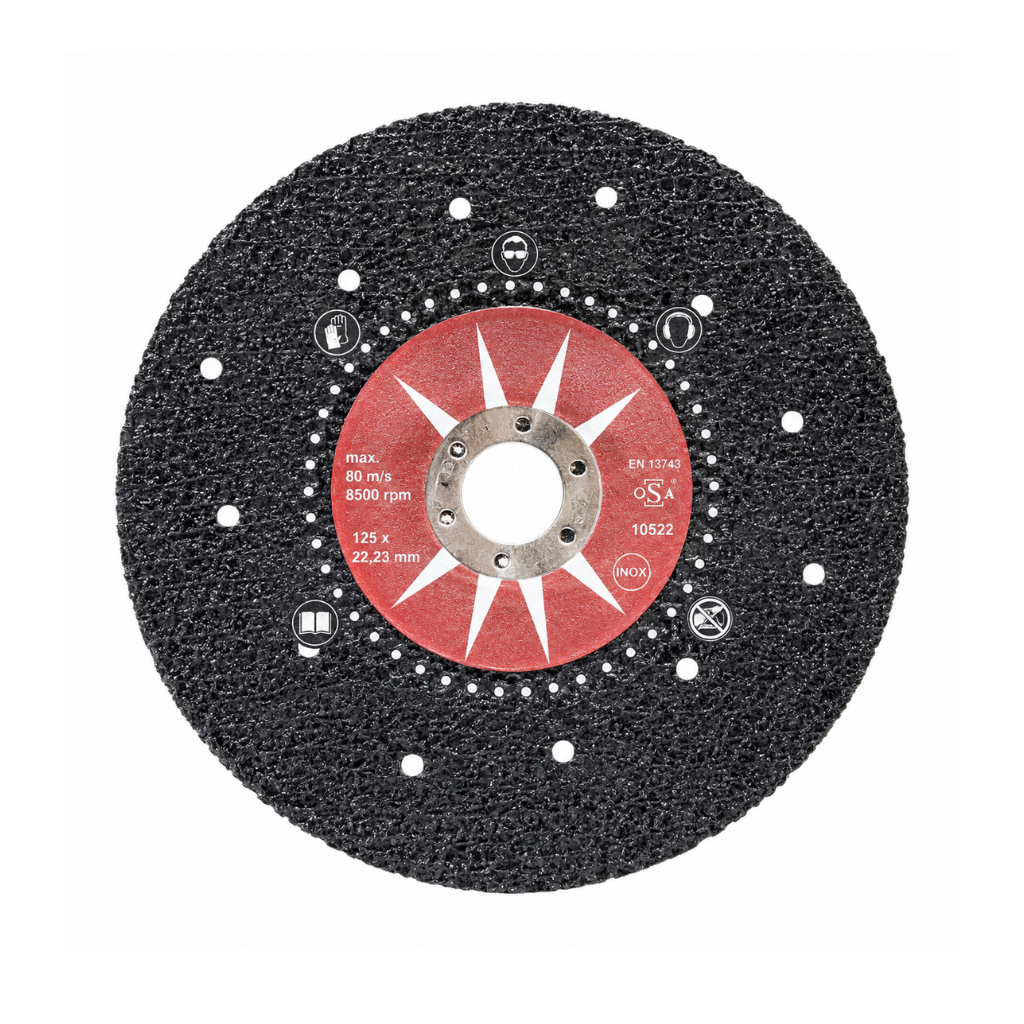 Sait 115mm Saitron C Semi-Rigid Silicon Carbide Abrasive Sanding Disc | C24, C36 & C60