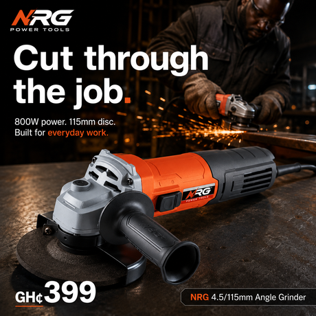 NRG 4.5/115mm Angle Grinder 800W - NWS8-115G2