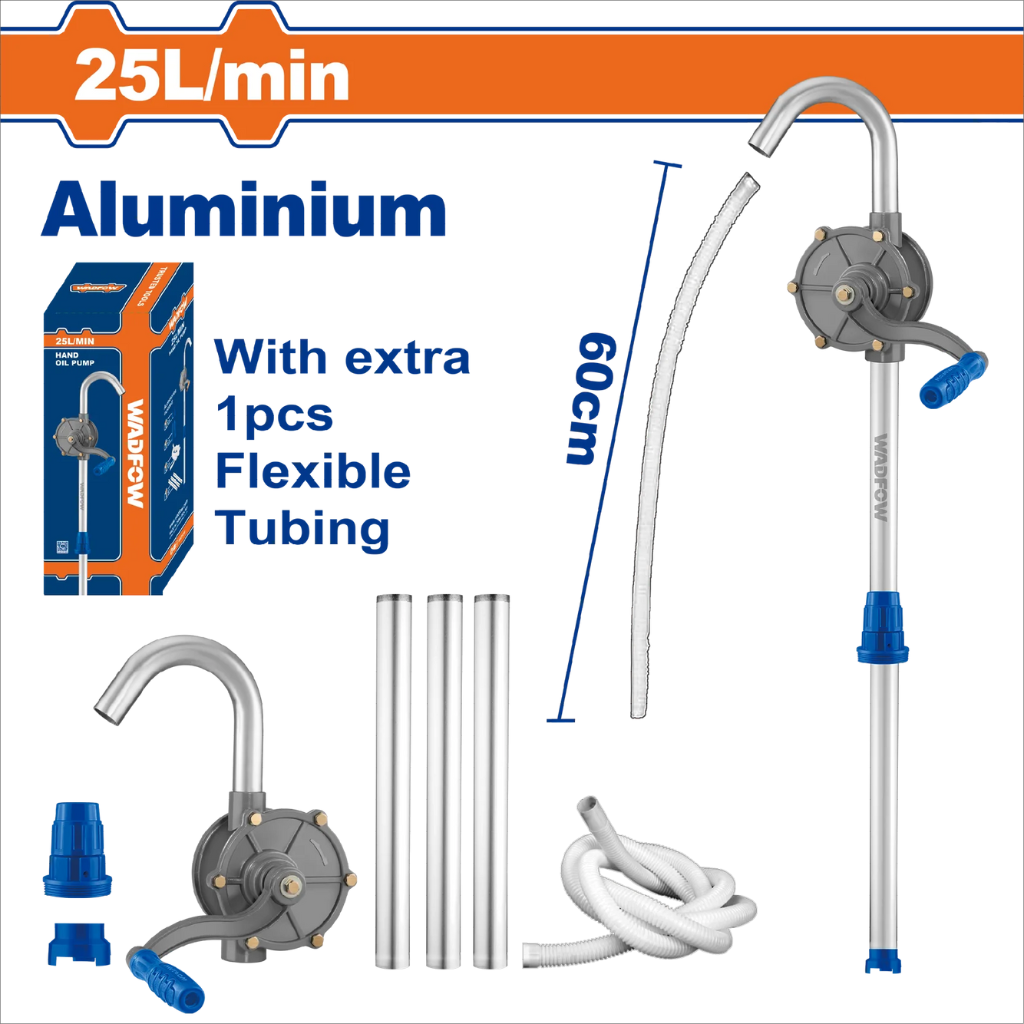 Wadfow Aluminum Hand Oil Pump  25L/Min - WHY2535