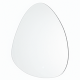 Irregular Wall Mount Touch Screen LED Vanity Mirror 60x40cm