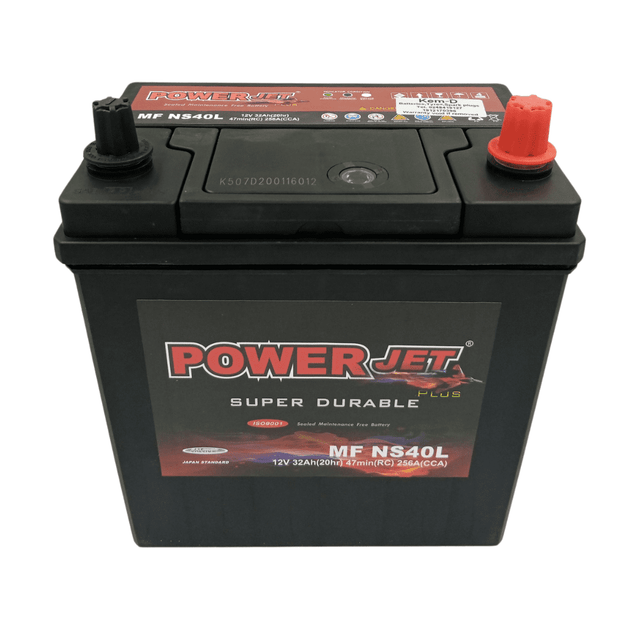 Powerjet 11 Plates 12V Car Battery 32Ah - NS40L Auto SupplyMaster