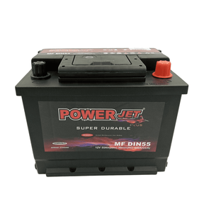 Powerjet 13 Plates 12V Car Battery 55Ah - DIN55 Auto SupplyMaster