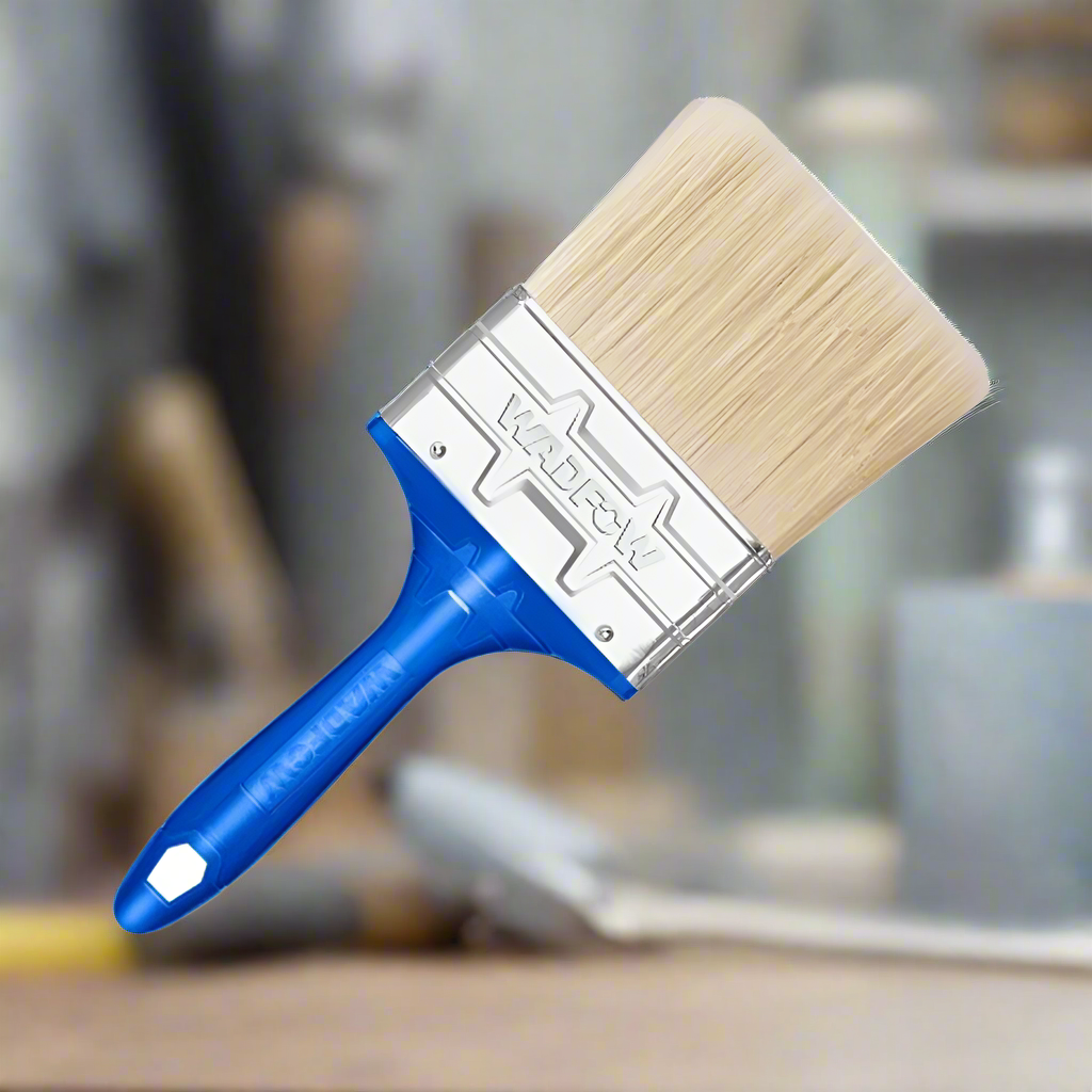 Wadfow Paint Brush for Oil Based Paint with Plastic Handle - 1", 1.5", 2" , 3"& 4"