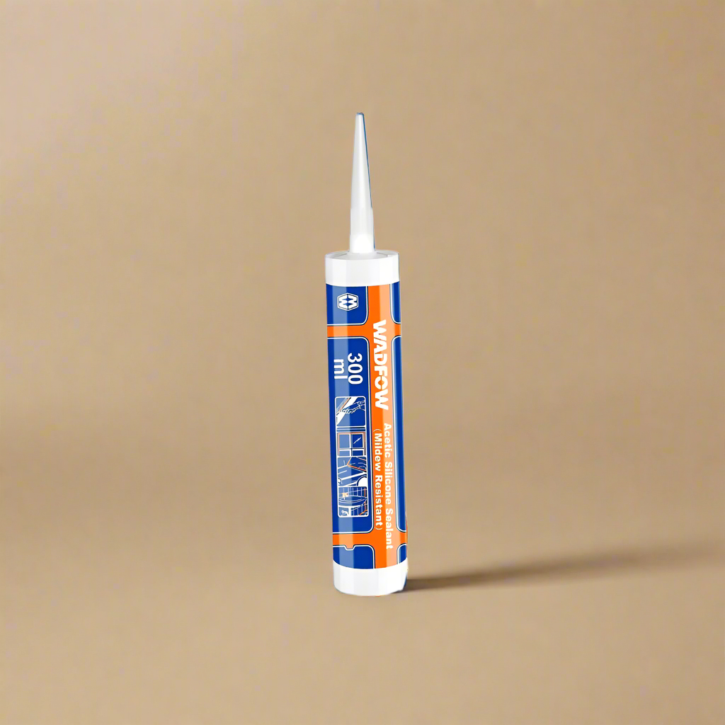 Wadfow Mildew Resistant Acetic Silicone Sealant - White & Transparent