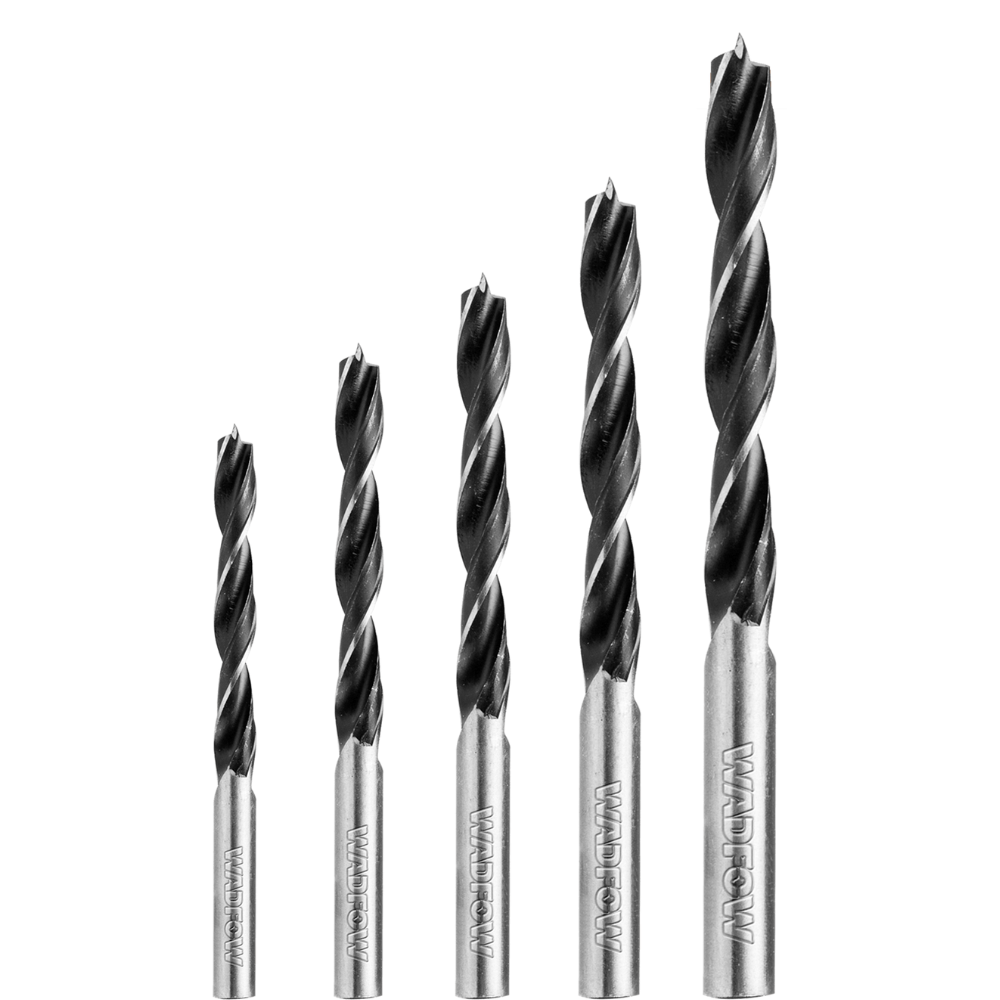 Wadfow 5 Pieces Wood Twist Drill Bit - WSJ3K01