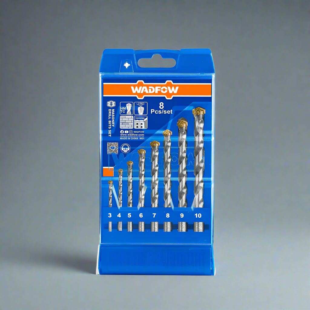 Wadfow 8 Pieces Masonry Drill Bit Set - WMJ6B08