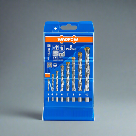 Wadfow 8 Pieces Masonry Drill Bit Set - WMJ6B08