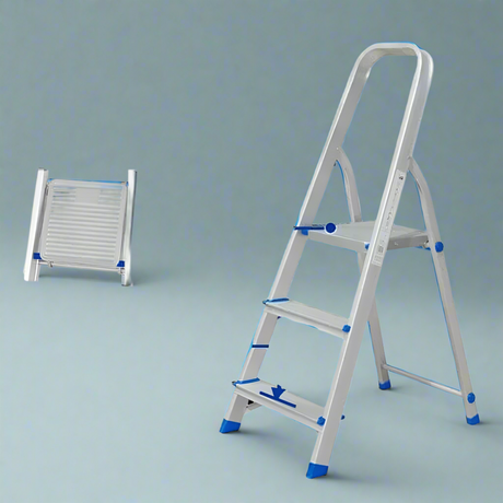 Wadfow 3 Step Aluminium Household Ladder - WLD3H03