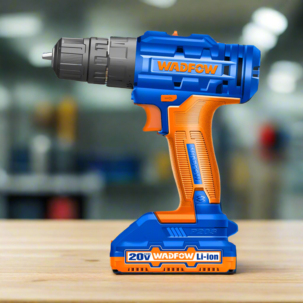 Wadfow Lithium-Ion Cordless Impact Drill with 20V 1.5Ah Battery & Charger - WCDP521