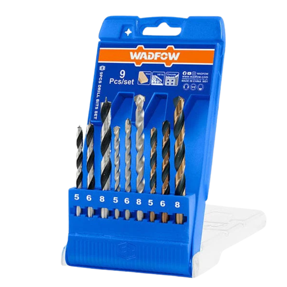 Wadfow 9 Pieces Drill Bits Set - WTD6B01