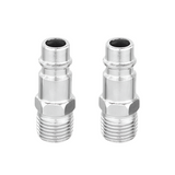 Wadfow 2Pcs Male Thread 1/4" Quick Plug Set - WQP2950