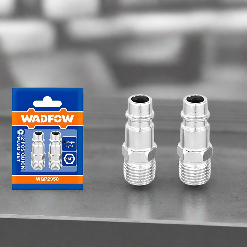 Wadfow 2Pcs Male Thread 1/4" Quick Plug Set - WQP2950