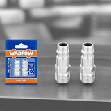 Wadfow 2Pcs Male Thread 1/4" Quick Plug Set - WQP2950