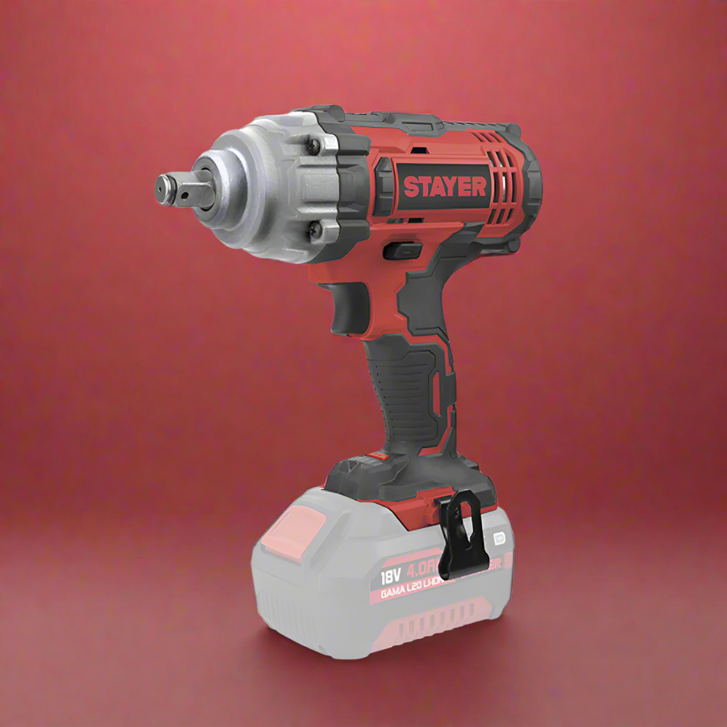 Stayer 1/2"  Lithium-Ion Cordless Impact Wrench 300/500/750Nm With 18V 2.0Ah Battery - IWB750L20