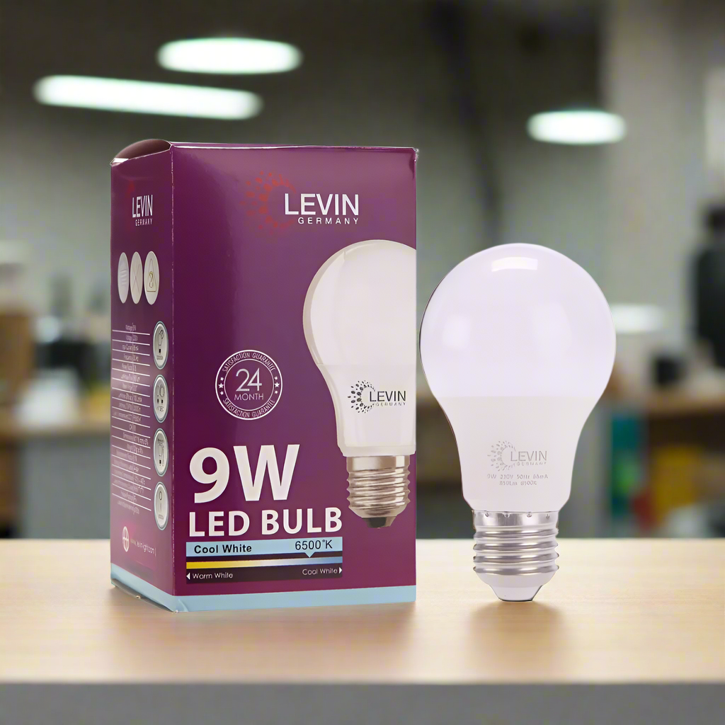 Levin LED E27 6500K A-Bulb Warm Light - 9W