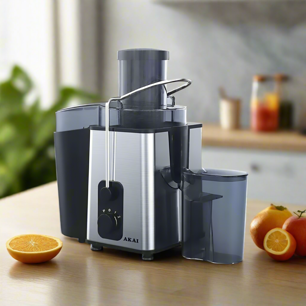 Akai 1.2L Black Stainless Steel Juicer - JC006A-619