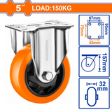 Wadfow 5" Swivel Caster Wheel - WJL2352