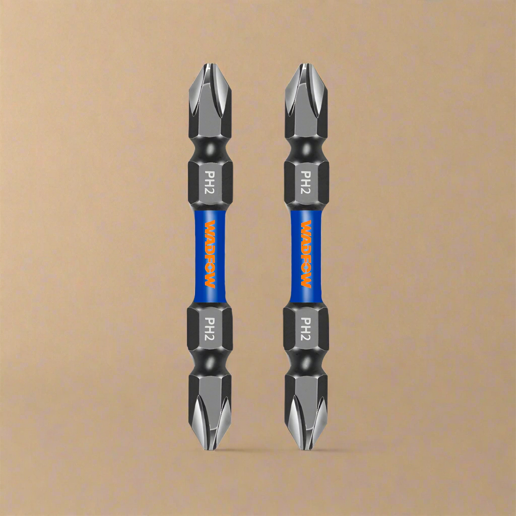 Wadfow PH2+PH2 65mm Impact Screwdriver Bit Set - WSV3K62