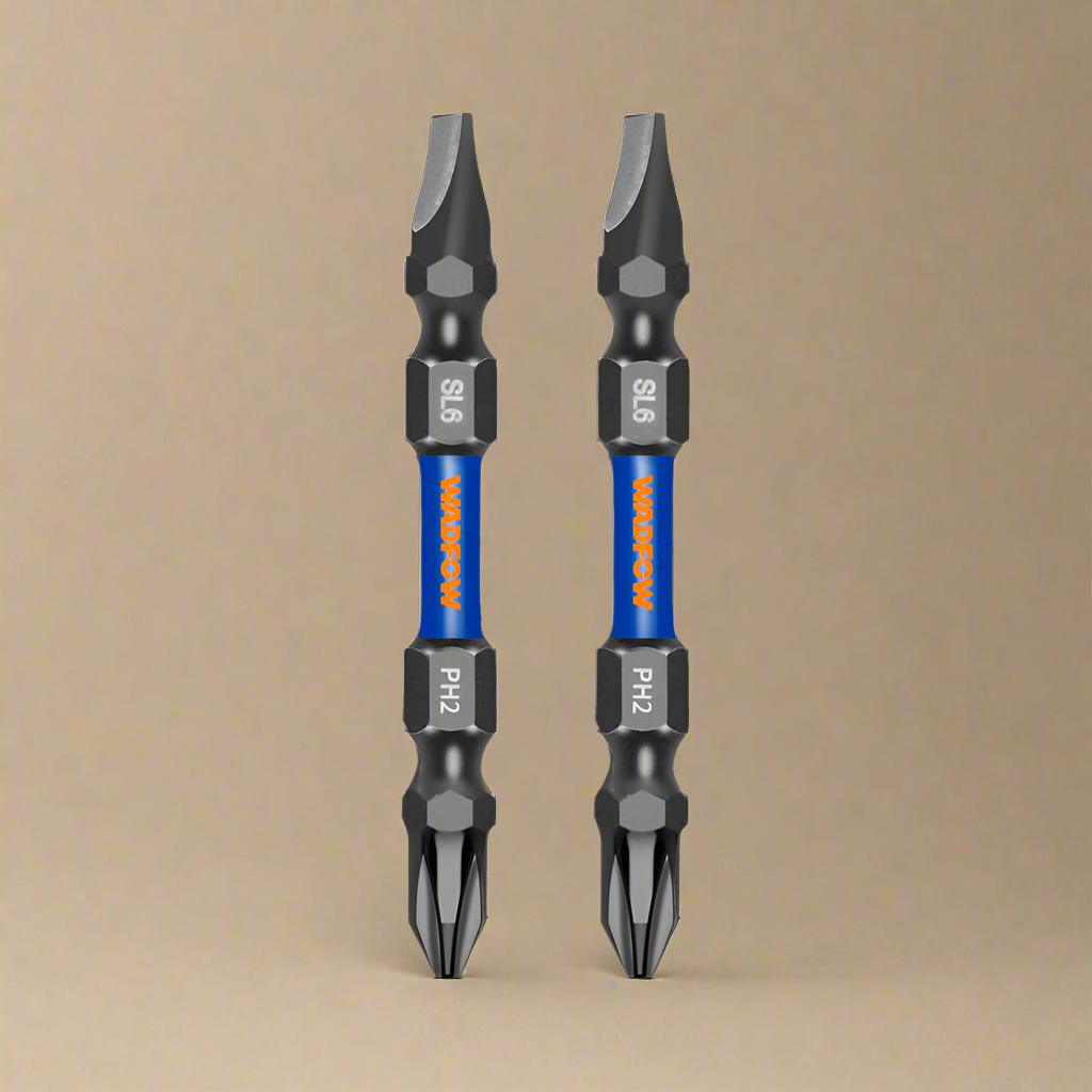 Wadfow PH2+SL6.0*1.0 65mm Impact Screwdriver Bit Set - WSV3K63