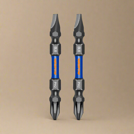 Wadfow PH2+SL6.0*1.0 65mm Impact Screwdriver Bit Set - WSV3K63