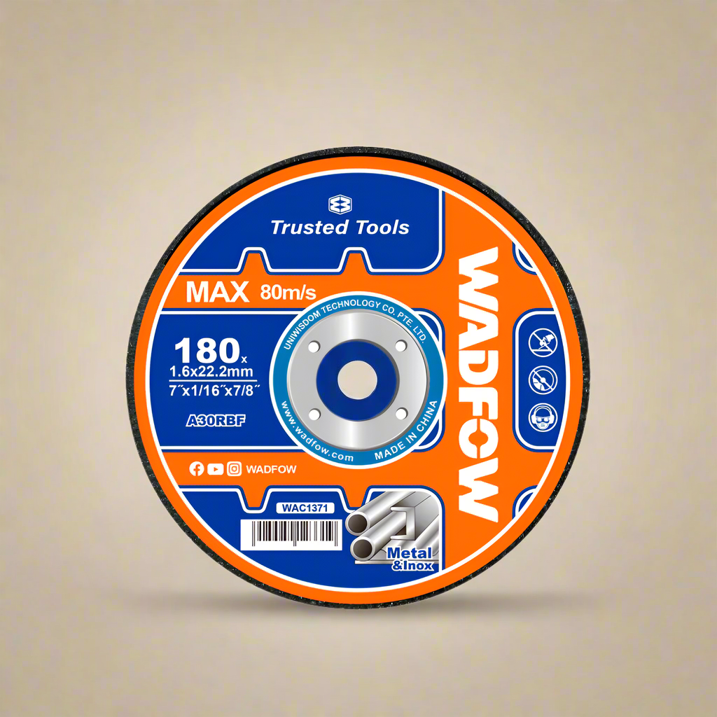 Wadfow 180x1.6mm Abrasive Metal Cutting Disc - WAC1371