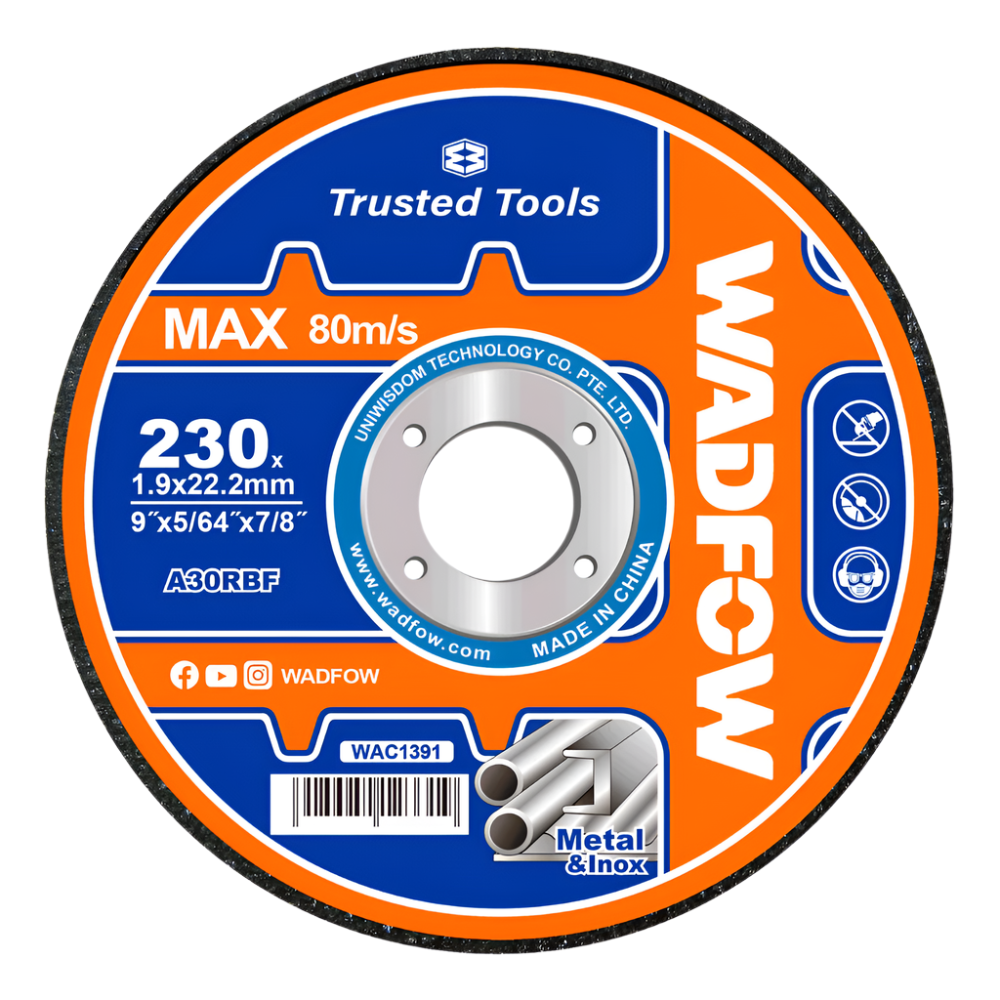 Wadfow 230x1.9mm Abrasive Metal Cutting Disc - WAC1391