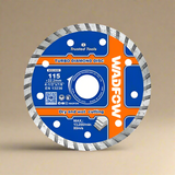 Wadfow 115x22.2mm Turbo Diamond Cutting Disc - WDC3K02