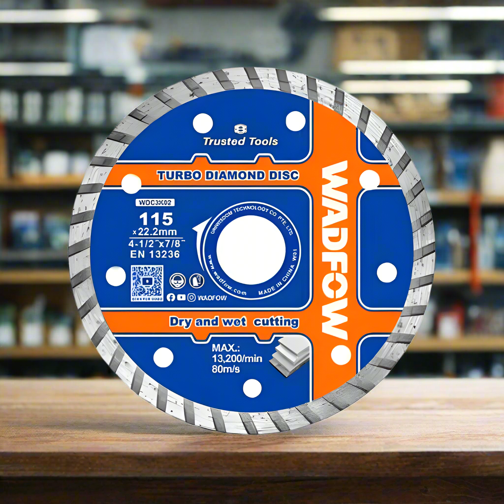 Wadfow 115x22.2mm Turbo Diamond Cutting Disc - WDC3K02