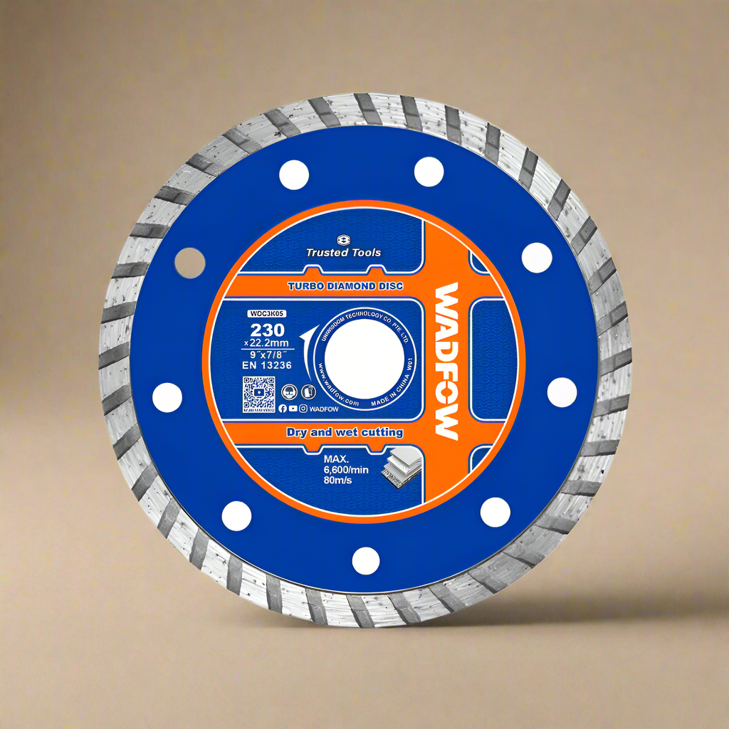 Wadfow 230x22.2mm Turbo Diamond Cutting Disc - WDC3K05