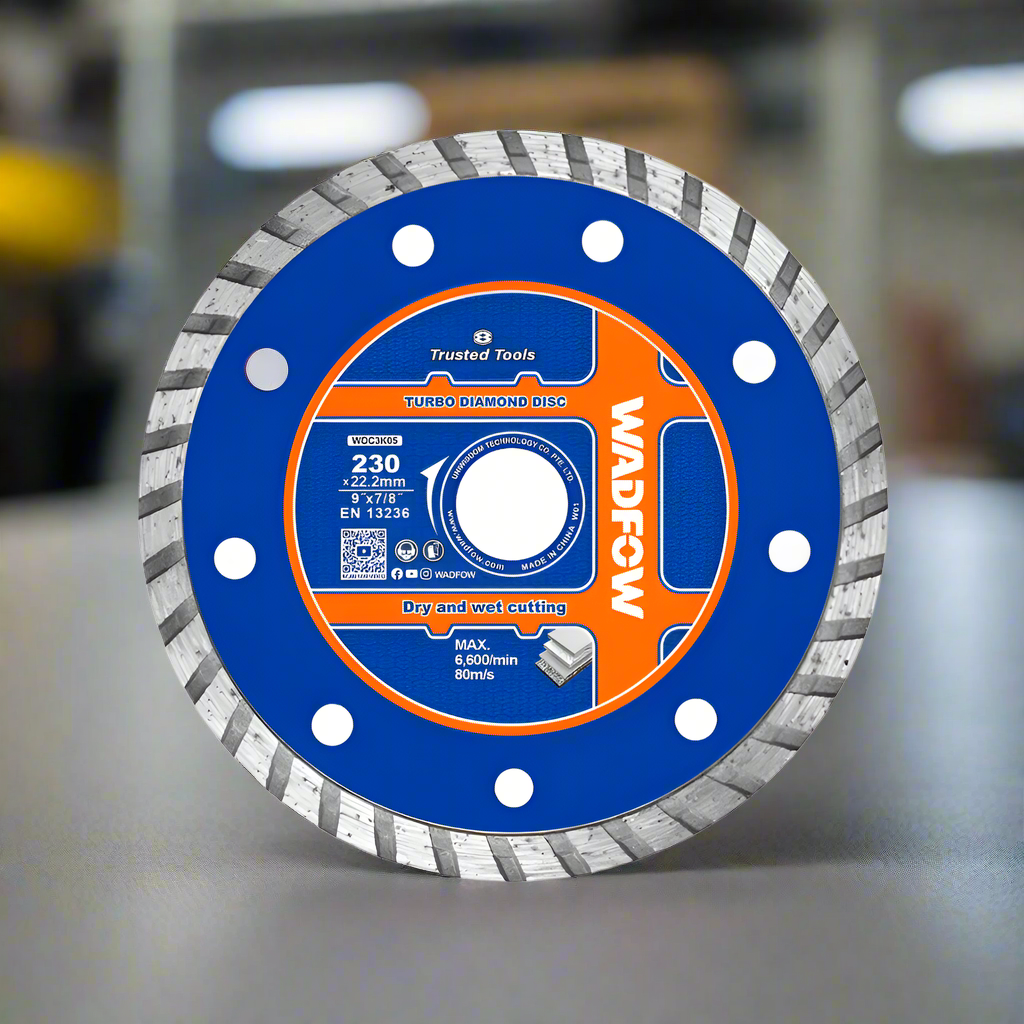 Wadfow 230x22.2mm Turbo Diamond Cutting Disc - WDC3K05