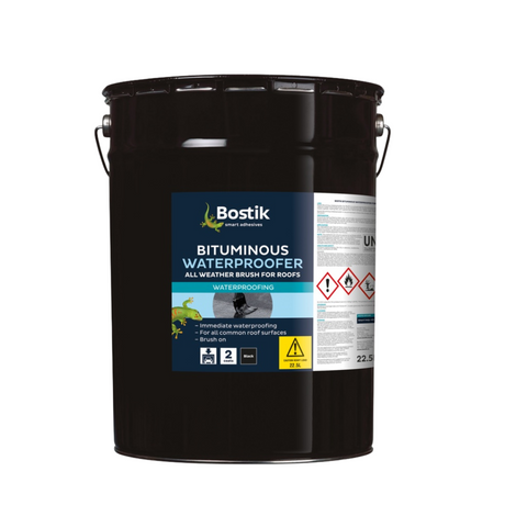 Bostik Bituminous Waterproofer for Roofs - 5L/22.5L