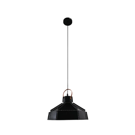 Esagono Black Midi Maxi Metal E27 Pendant Ceiling Light - 355mm/410mm