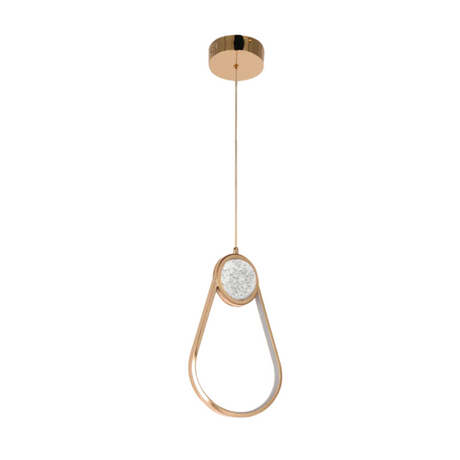 Farrah Moon Pearl Narrow or Wide LED Pendant Light Gold